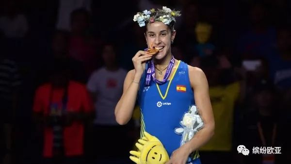 西班牙羽毛球选手马琳三次登顶世界冠军，这个体育大国不一般！
