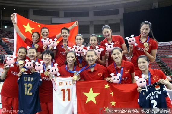 中国女排夺得世界杯冠军