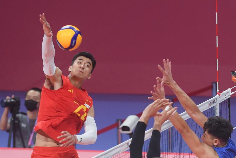 （杭州亚运会）（8）排球——男子小组赛：中国胜吉尔吉斯斯坦