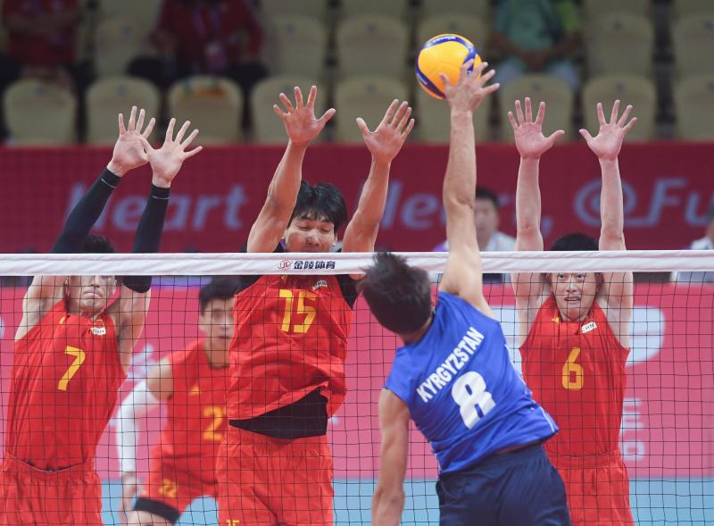 （杭州亚运会）（6）排球——男子小组赛：中国胜吉尔吉斯斯坦