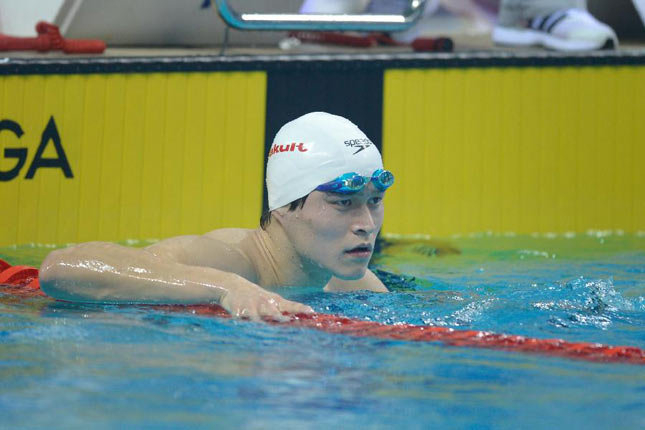 全运-孙杨晋级男子1500米自由泳决赛