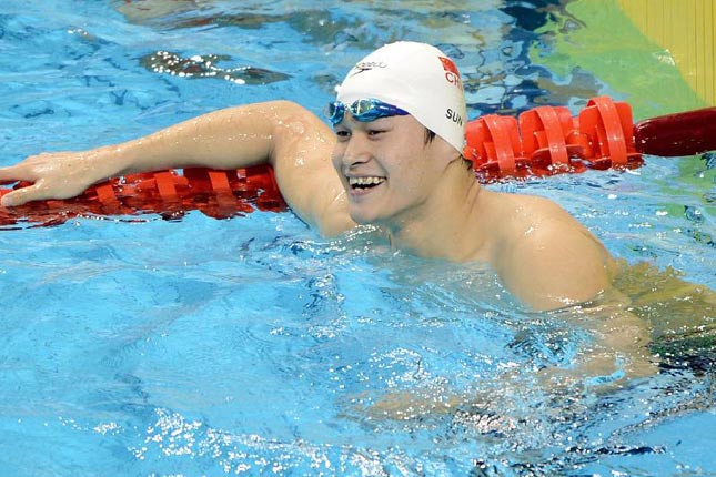 全运游泳：孙杨晋级男子100米自由泳决赛